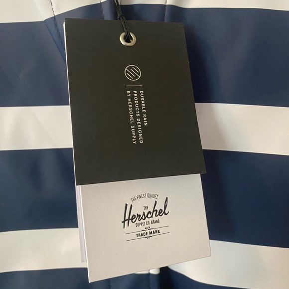 Herschel “Rainwear parka - border stripe peacoat” - Picture 8 of 9